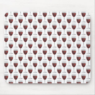 red wine in stemware glass mouse mat