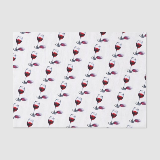 Red Wine Lover Gift Tissue Paper (Front)