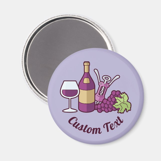 Red Wine Magnet (Front/Back)
