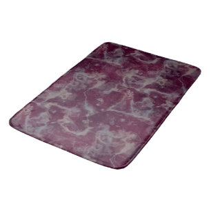 Red Wine Marble abstract Bath Mat