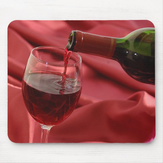 Red Wine Mouse Mat (Front)