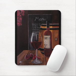 Red Wine Painting by Alfred Fox Mouse Mat