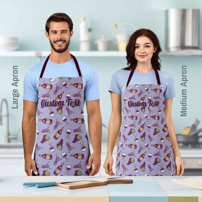 Red Wine Pattern Apron (Creator Uploaded)