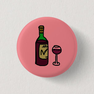 Red Wine Pin Badge