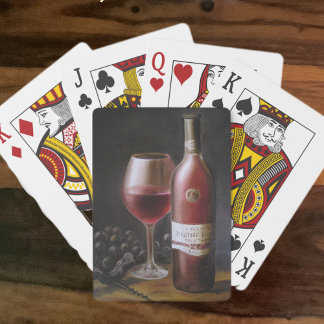Red Wine Playing Cards