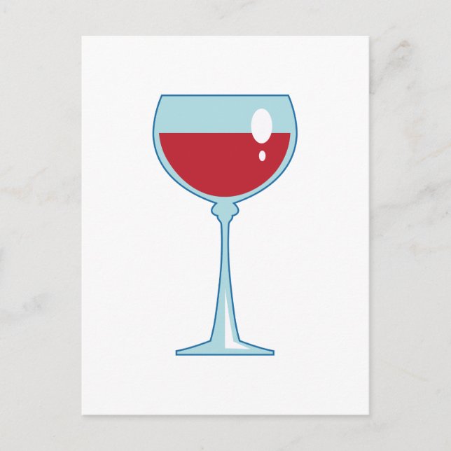 RED WINE POSTCARD (Front)