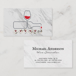 Red Wine Pour Logo   Punch Card