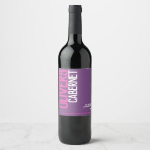 Red wine purple red wine makers text wine labels
