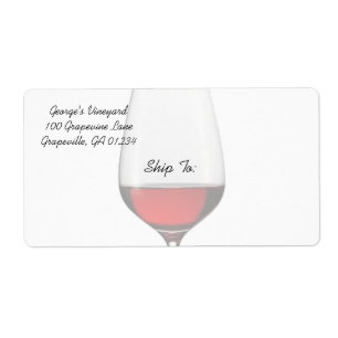 Red Wine Shipping/Address Labels
