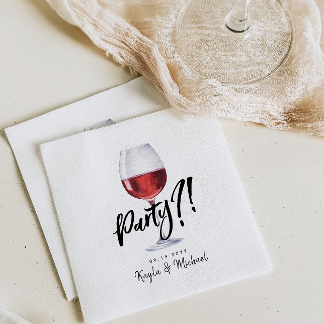 Red Wine | Special Occassion Celebration Napkin (Creator Uploaded)