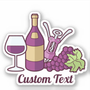 Red Wine Sticker