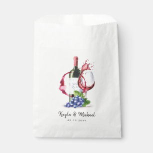 Red Wine Style Occassion Celebration Favour Bag