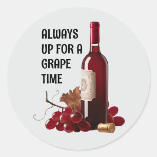 Red Wine Time Stickers