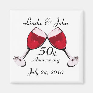 Red Wine Toast to Love Magnet