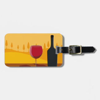 Red wine Tuscany Luggage Tag