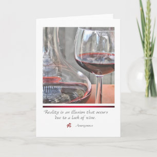 RED WINE with quote card
