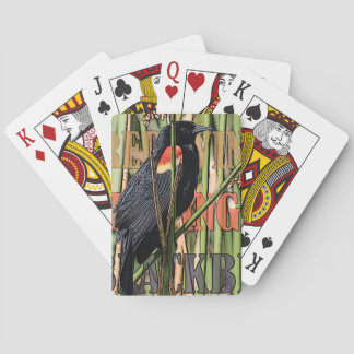 Red Wing Blackbird Playing Cards