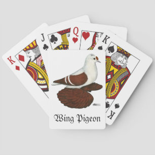Red Wing Pigeon Playing Cards