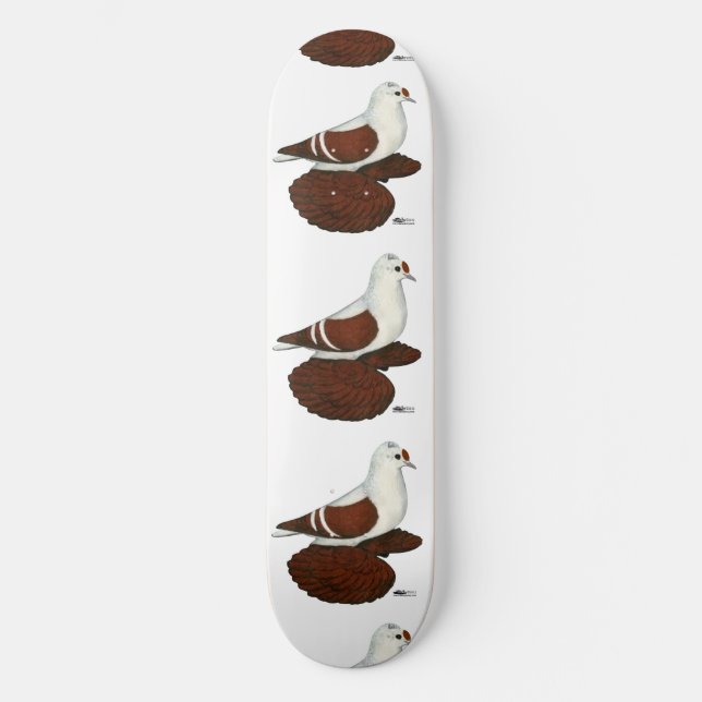 Red Wing Pigeon Skateboard (Front)