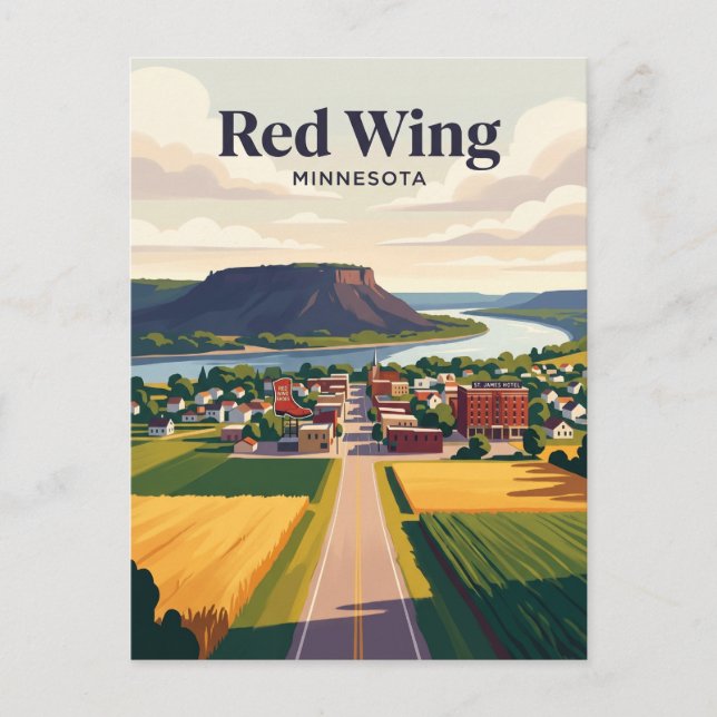 Red Wing USA Postcard (Front)