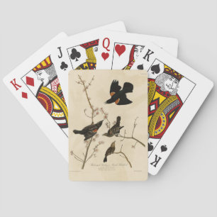 Red winged Blackbird - Audubon's Birds of America Playing Cards