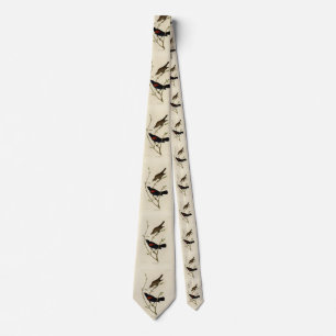 Red-winged Blackbird - Audubon's Birds of America Tie