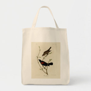 Red-winged Blackbird - Audubon's Birds of America Tote Bag