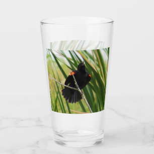 Red-Winged Blackbird - Backyard Bird Series -  Glass