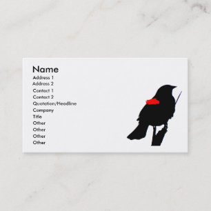 Red-winged Blackbird Business Card