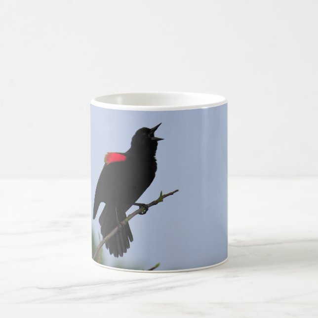 Red-winged Blackbird Coffee Mug (Center)