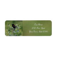 Red-winged Blackbird Return Address Label
