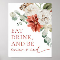 Red Winter Christmas Eat, Drink, and Be Married