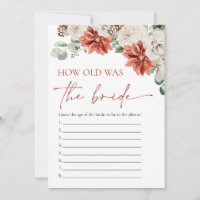 Red Winter Christmas How old was the Bride Game