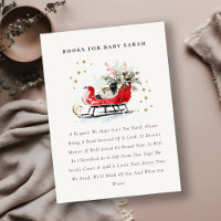 Red Winter Sleigh Books For Baby Baby Shower