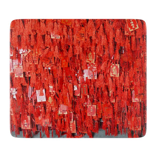 Red Wishes Cutting Board (Front)
