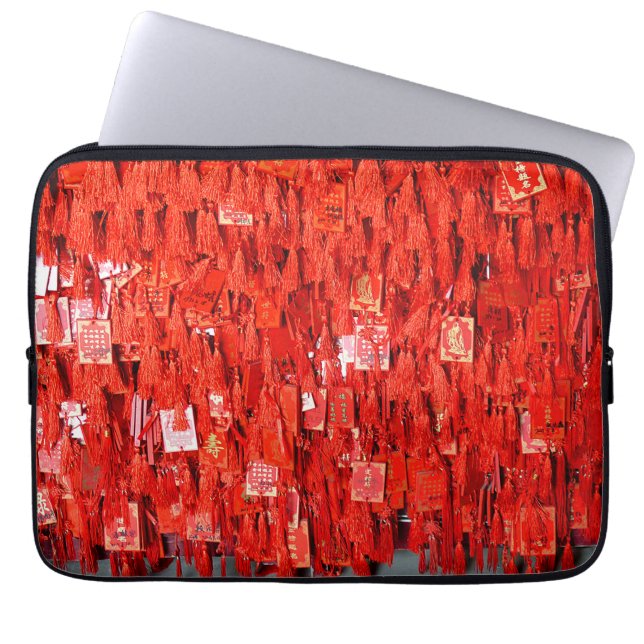 Red Wishes Laptop Sleeve (Front)