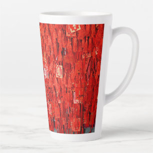 Red Wishes Latte Mug