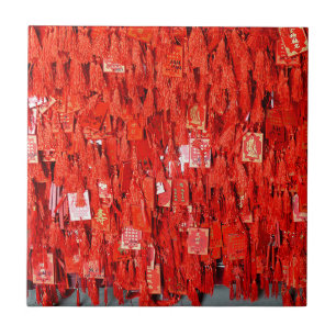 Red Wishes Tile