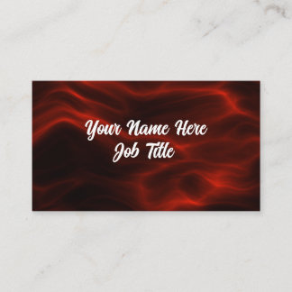 Red Wisps Business Card