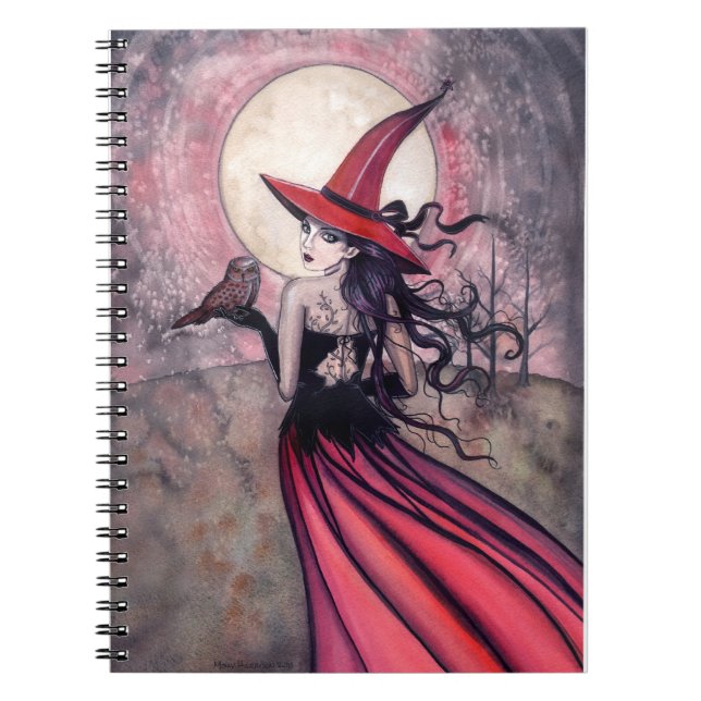 Red Witch and Owl Notebook (Front)