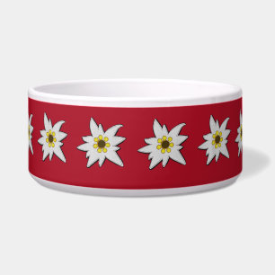 Red with Edelweiss Bowl