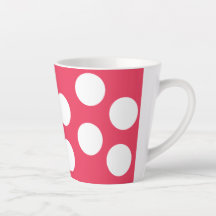  Red with Large White Polka Dots, Bold Drinkware 