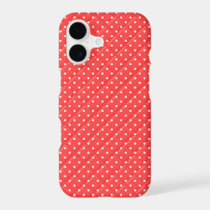 red with white polka dot quilt design