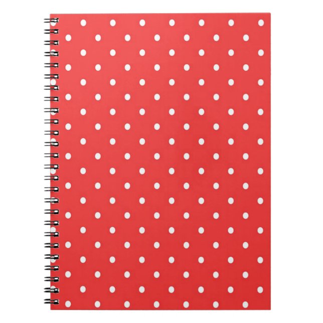 Red with White Polka Dots Notebook (Front)