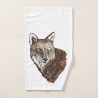 Red Wolf Bath Towel Set