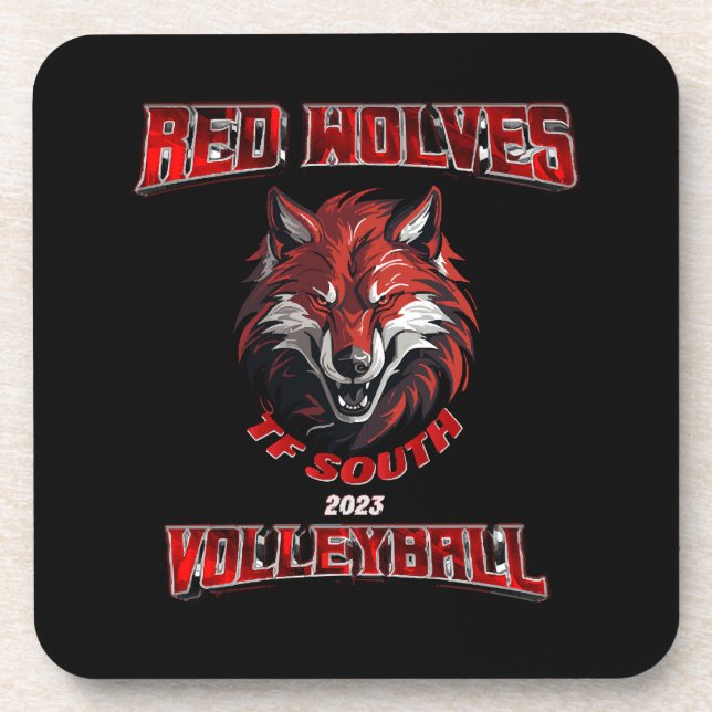 Red Wolf Coaster (Front)
