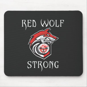 Red Wolf Strong Mouse Mat
