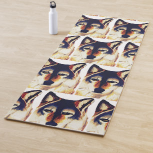 RED WOLF     YOGA MAT