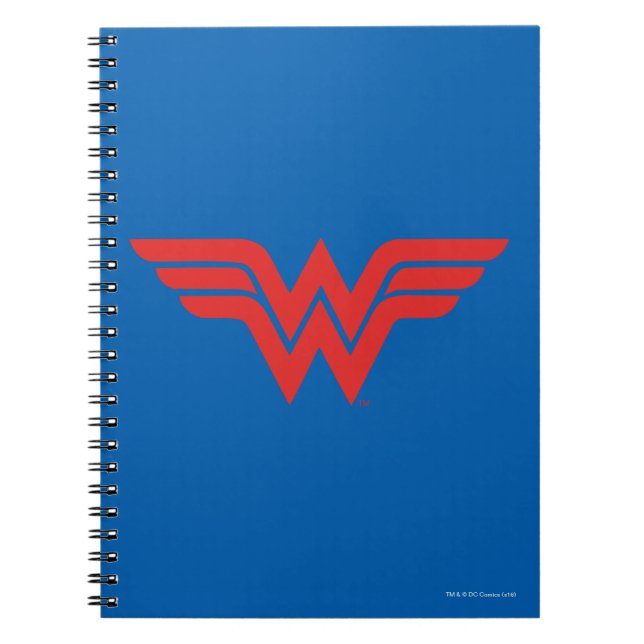 Red Wonder Woman Logo Notebook (Front)