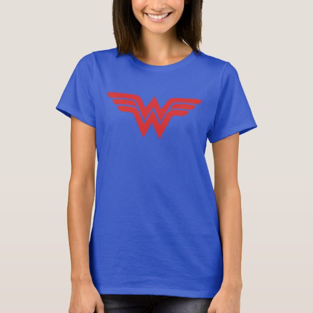 Red Wonder Woman Logo T-Shirt (Front)